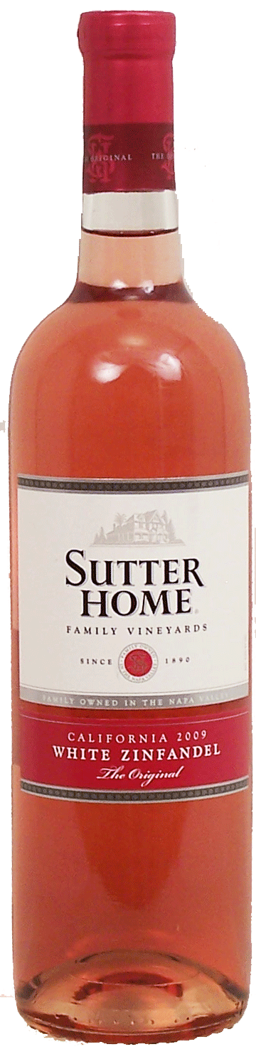 Sutter Home  white zinfandel wine of California, 9.5% alc. by vol. Full-Size Picture